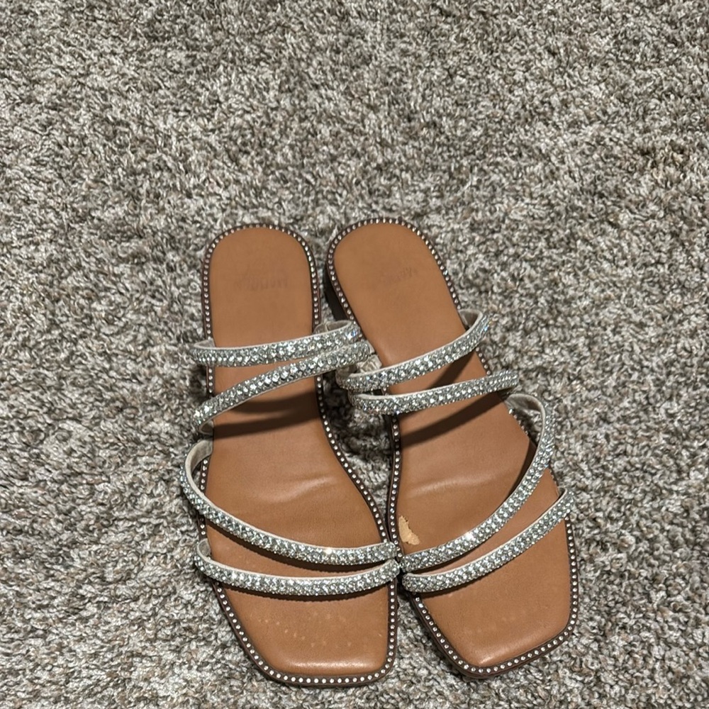 MADDEN NYC Rhinestone Sandals
